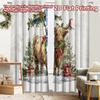 2 Stück, 2D-FLACHDRUCK Vorhänge (Ohne Stange) Highland Holiday Beliebte Vorhänge&Draperien Festival Stoffvorhänge Dekorationen
