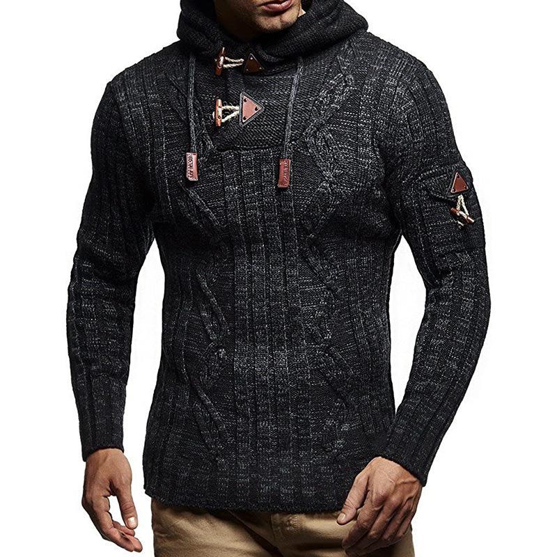 2025 Winter New Knitted Slim-fit Hooded Long-sleeved Pullover Sweater