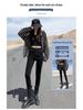 Women's Plus Velvet Slimming Stretchy Pencil Jeans - Skinny Fit, Tall-Looking, Versatile for Autumn/Winter 2021
