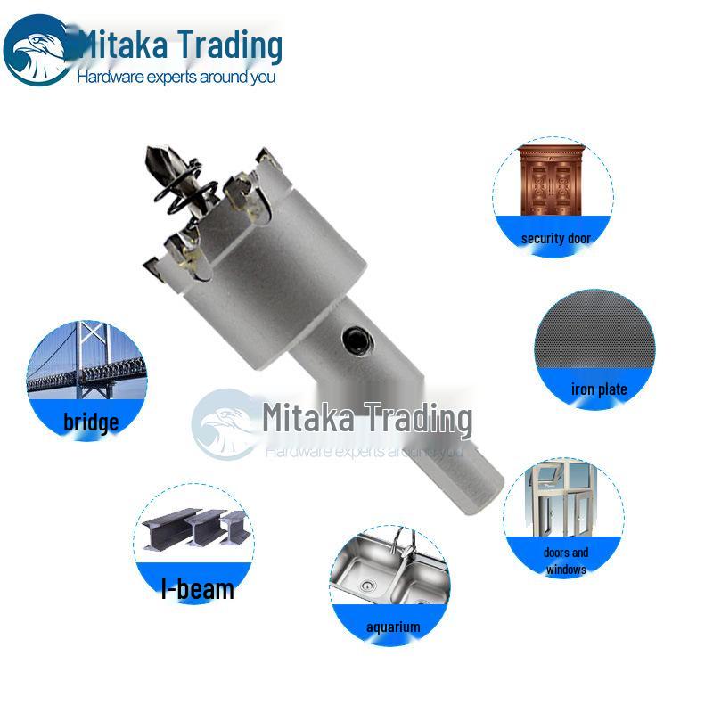 Carbide Stainless Steel Hole Saw Set: 102-120mm Drill Bits for Metal and Iron Plates