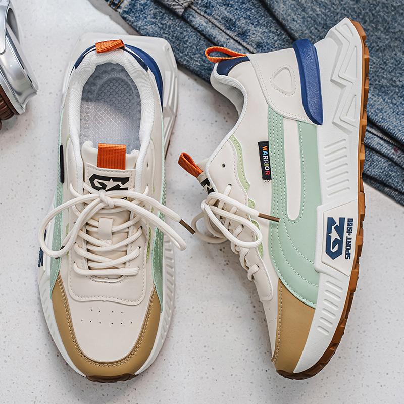 

New Men s Casual Sports Shoes Autumn AGan Old Man Running Platform Increase Versatile Trendy Shoes Artificial Leather Sole 39