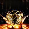 Creative Hand-painted Gold Line Crystal Glass Whiskey Foreign Wine Cup Household Water Cup Engraved Juice Cups