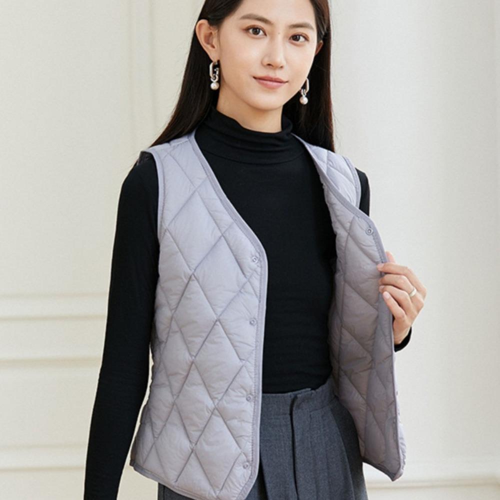 

Осенне-зимний хлопковый жилет-подкладка с пуховым наполнителем, женский легкий теплый внутренний жилет, облегающее утягивающее нижнее белье, жилет 4XL фиолетовый