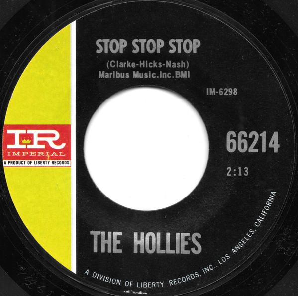 

7inch Record HOLLIES - Stop Stop Stop / It s You 66214 Imperial 1966 US Rock Used