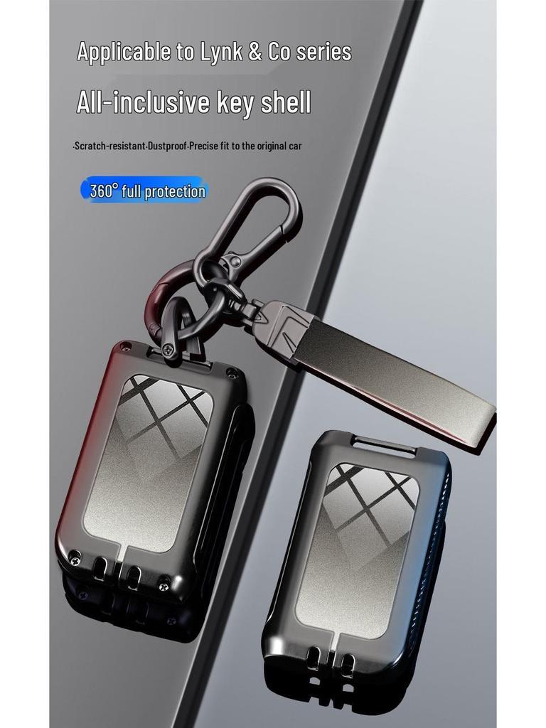 Lynk & Co Metal Key Case: Full Wrap Protection for Models 01/02/03/05/06/09 - Unisex Design