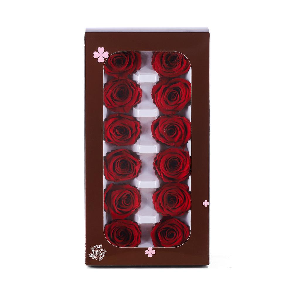 Eternal Flower Gift Box Set 2-6cm Handmade Rose Decorative Flowers, DIY Gift Flower Box