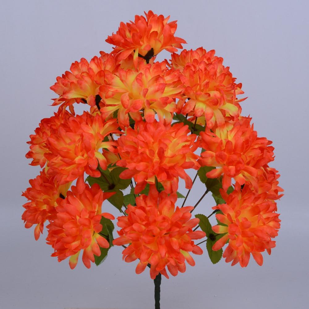 18 Heads Chrysanthemum Bundle Mini Qingming Festival Holiday Flower  Home Decorative