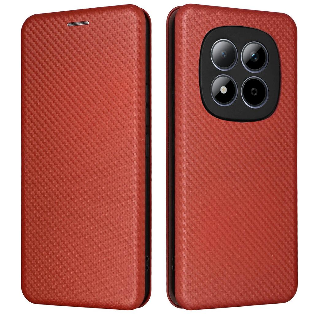 For Xiaomi Redmi Note 15 Pro 4G (Global) Case Carbon Fiber Texture Drop-Proof PU Leather Phone Cover