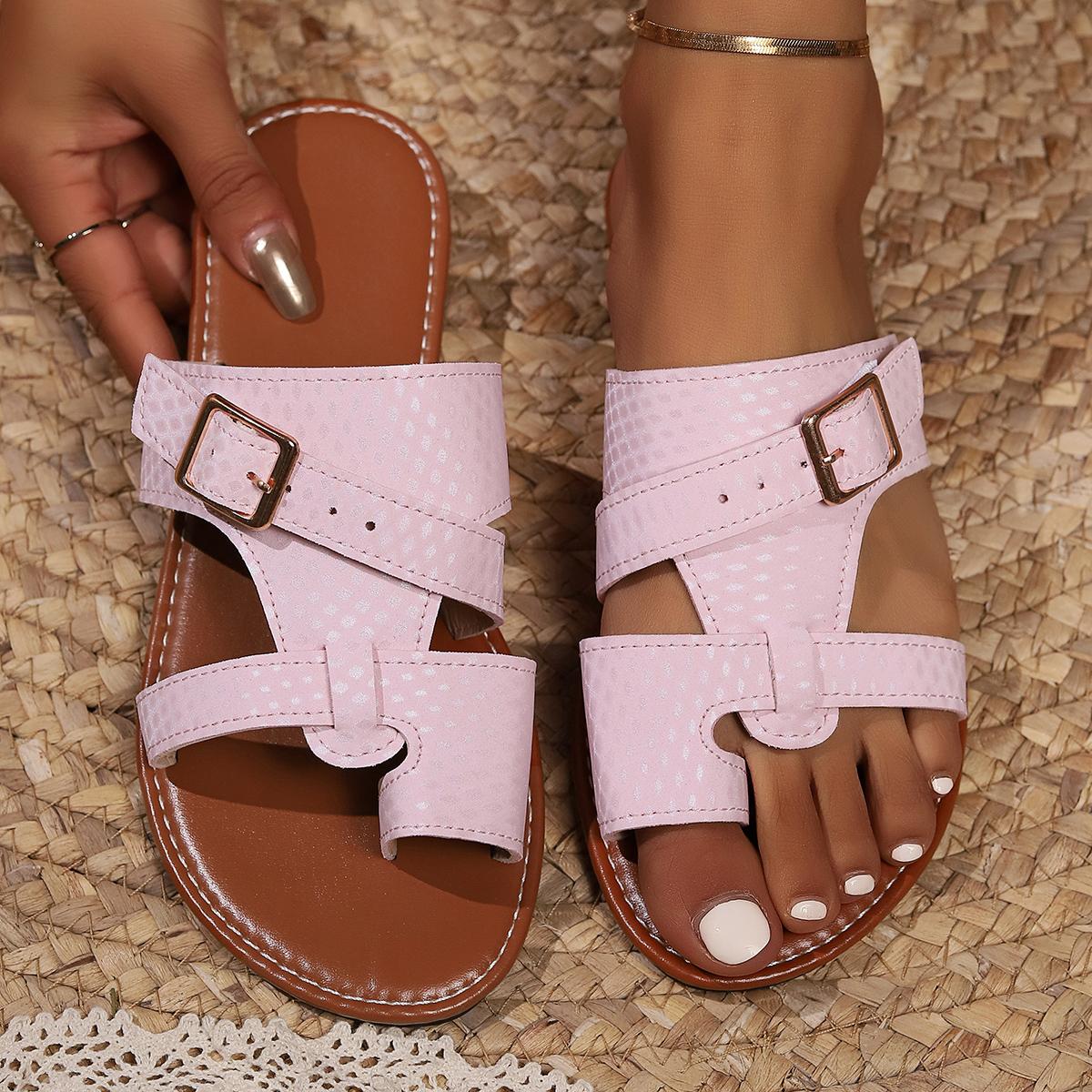 

модные женские тапочки обувь для женщин 2024 сандалии с открытым носком повседневные тапочки с пряжкой на плоской подошве женская обувь шлепанцы женские шлепанцы 36 розовый