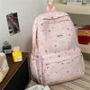 Cute Star Print Backpack for Women Lightweight Casual Daypack Travel School Bag with Multi Pockets