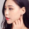 Minimalistische Schneeflocken Zirkon Ohrklemmen im koreanischen Stil für Damen - Süße Weihnachts-Modeohrringe