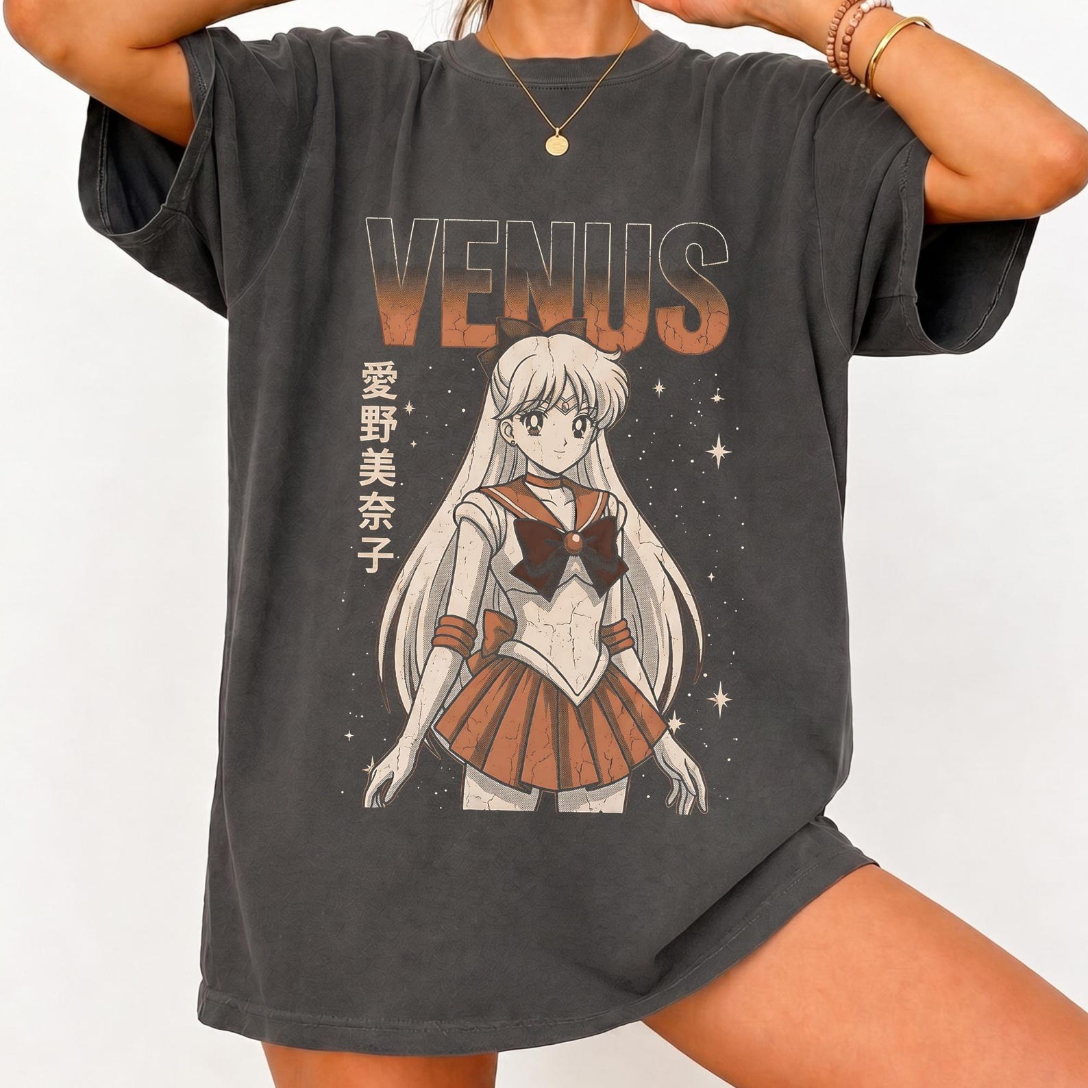 Sailor Moon Minako Aino Vintage T Shirt, Sailor Venus Shirt, Retro 90s Anime Tee 2XL