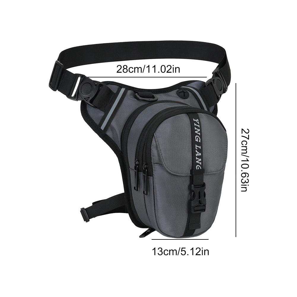 Motorcycle Leg Side Bag Multifunction Motorbike Waist Leg Bag Men Women Hip Bum Pack Fashion Casual Chest Bag Sports Fanny Pack