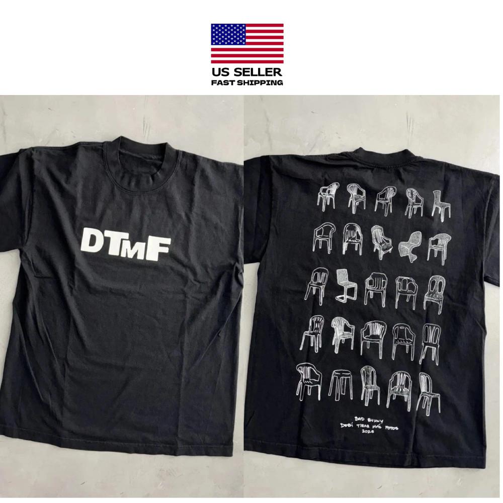 

Bad Bunny DTMF Tour Chairs Puerto Rico Exclusive Reprinted shirt Men Women Unisex T-Shirt XXXXL