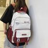 Schoolbag Color Matching Schoolbag 1011 New Middle and High School Large-capacity Casual Backpack Wear-resistant Practical Men's and Women's Backpack