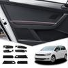 Potrivire Perfectă Pentru Volkswagen VW Touran 2016 2017 2018 Piele PU Panou Decorativ Sticker Trim pentru Mânerul Ușii Interioare Auto