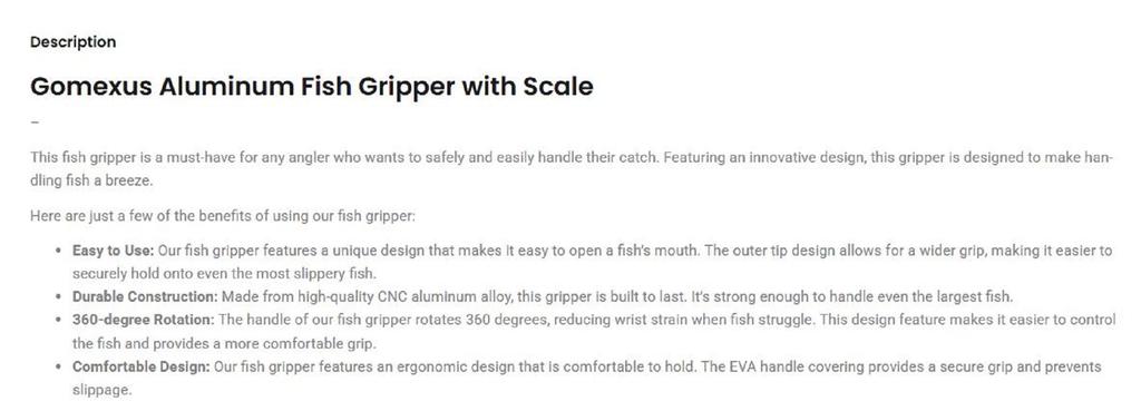 Gomexus IW18-SKBN Fish Grip Weighing Scale 18KG 316 Stainless Steel (0819)