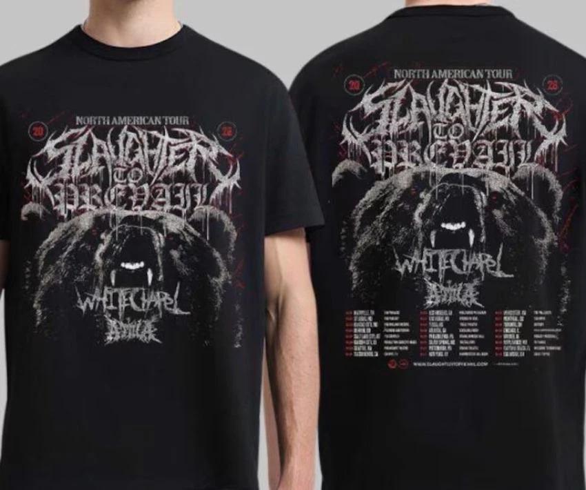 Slaughter To Prevail North America 2026 Tour Schedule Dates Two Sided T-Shirt XXXL