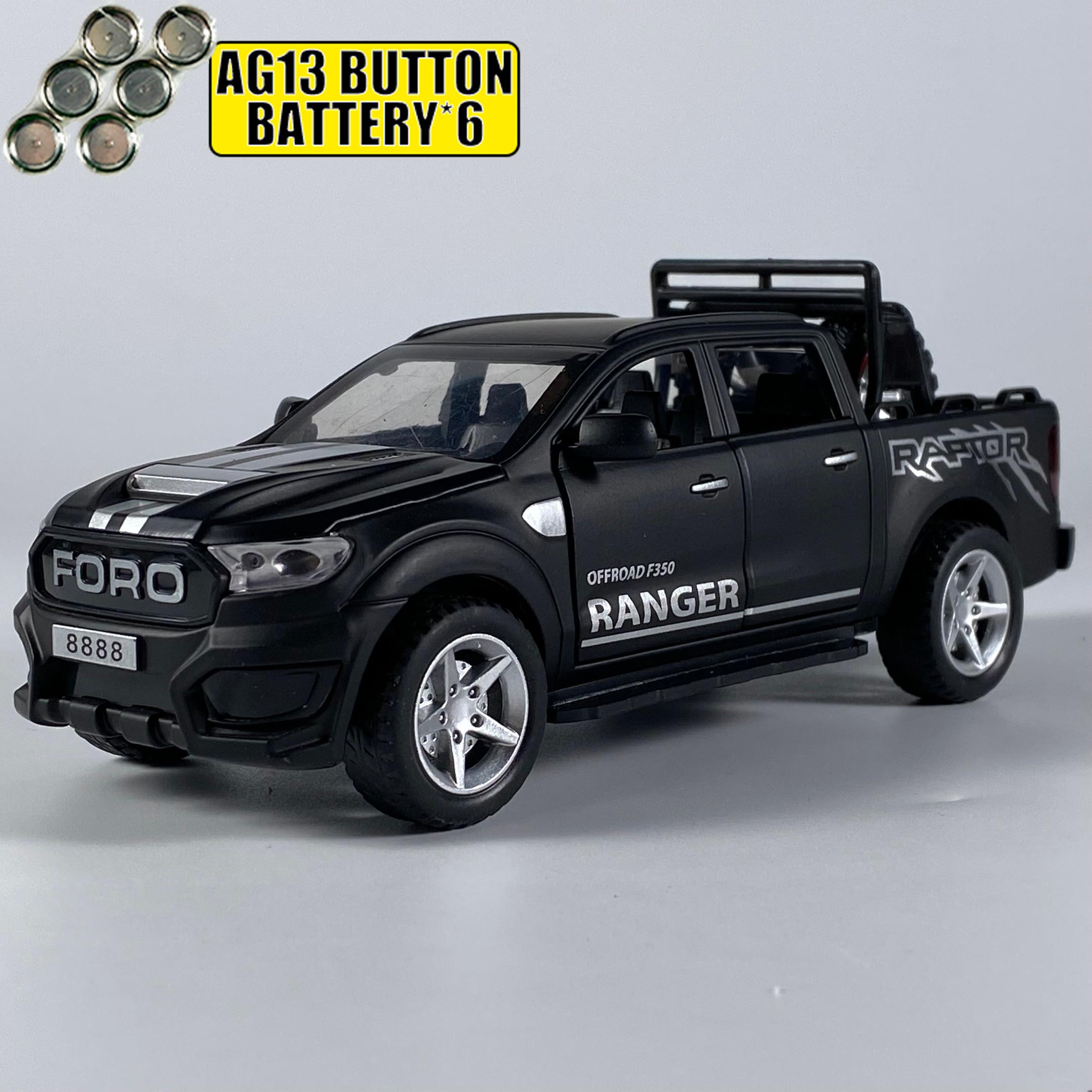 1:32 Ford Ranger Raptor Stil Offroad Pickup F350 Livery Edition Legierung Druckguss Modellauto Schreibtisch Display Sammlerstücke Ornamente