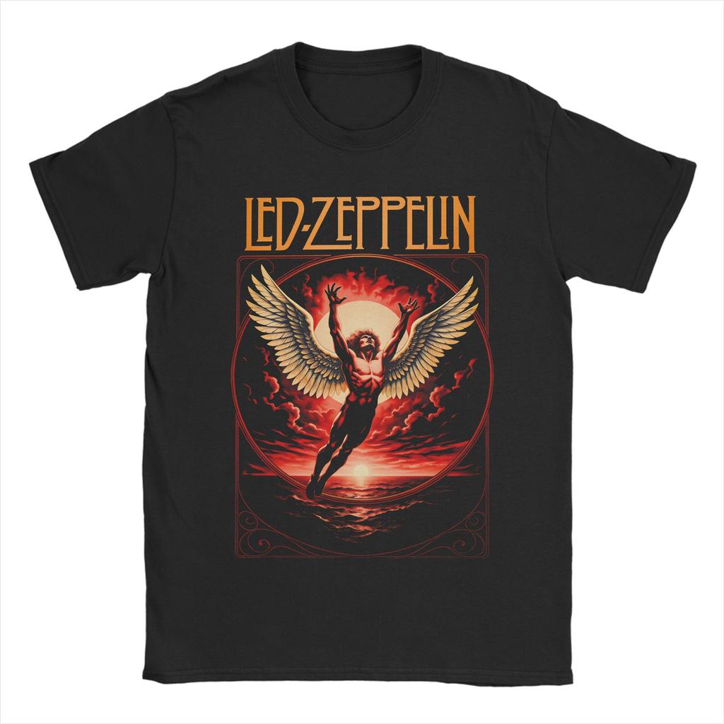 Unisex Women TShirt The Mother Ship Led Zeppelin TShirts Harajuku Summer Tees Vintage Pure Cotton Tops Birthday Present