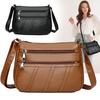 Damska torebka crossbody ze sztucznej skóry, prosta torba na ramię z wieloma kieszeniami, torebka na dojazdy do pracy, zakupy, randki