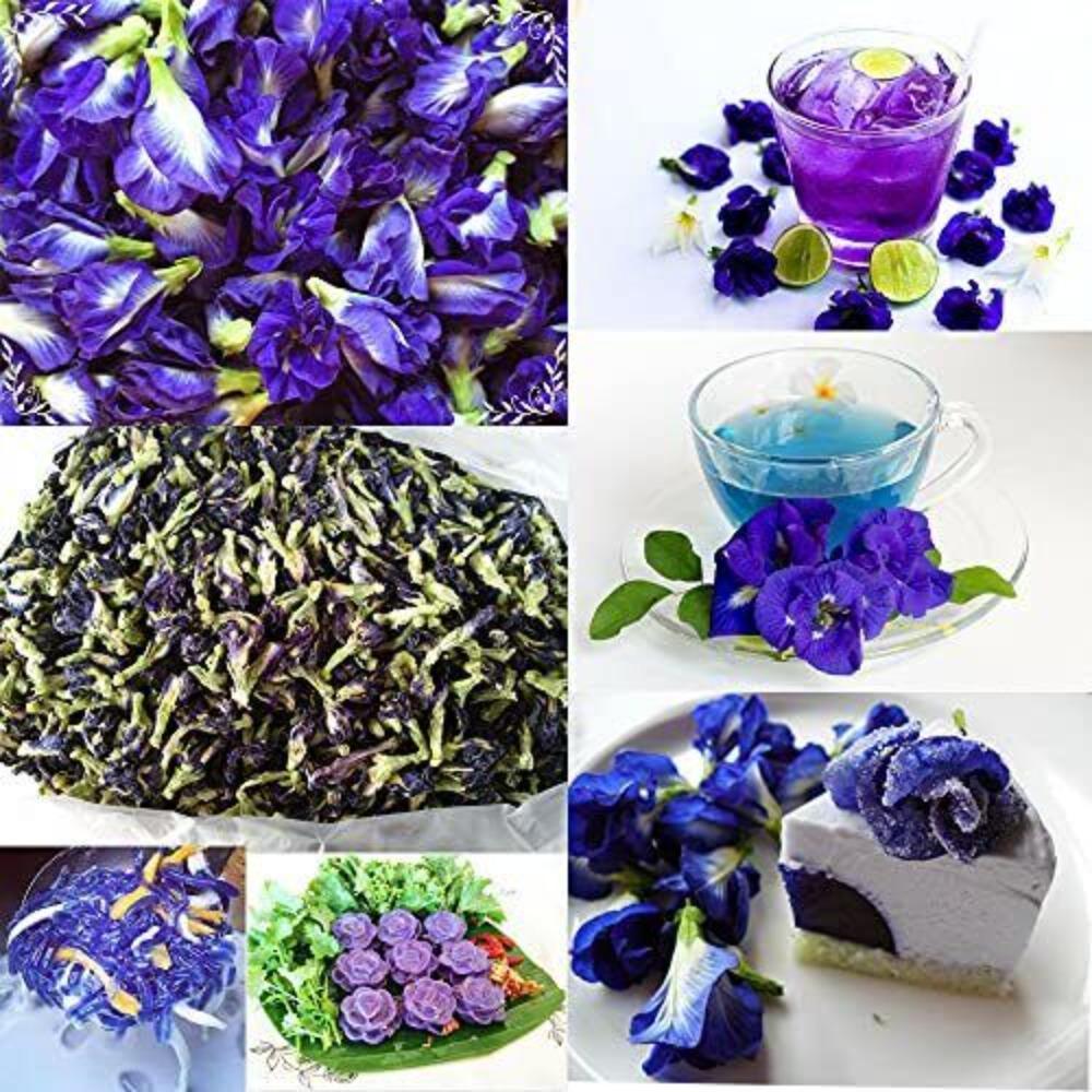 English Title: Premium Dried Blue Butterfly Pea Flowers Tea 500g Natural
