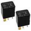 Relay ACM33221 (Set of 2), Multipurpose Automotive Relay 12VDC 4Pins Compatible with CM1-aF-12V CM1a-R-12V-H78 Plug-in Relay