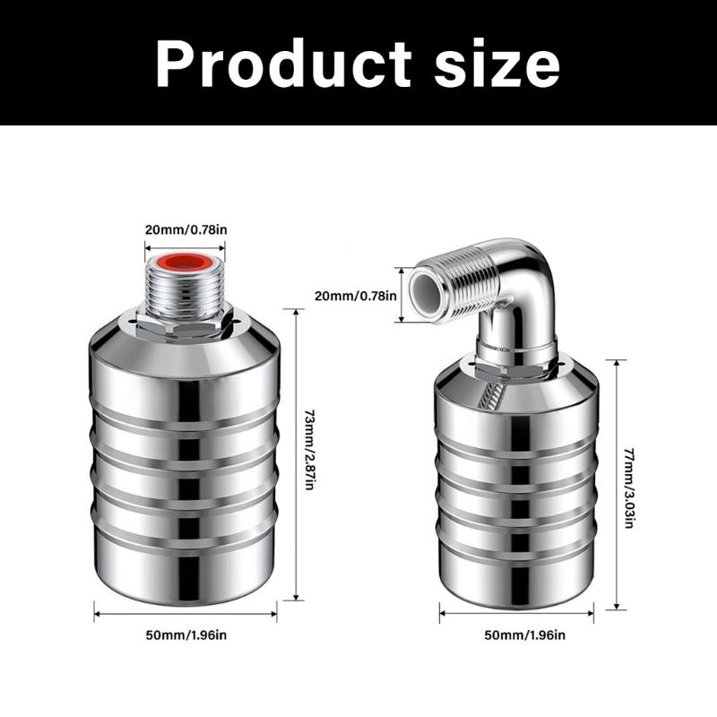 Automatic Water Level Control Steel Float Valves Corrosion Resistant Float Ball for Water Tanks Pools Irrigation Systems