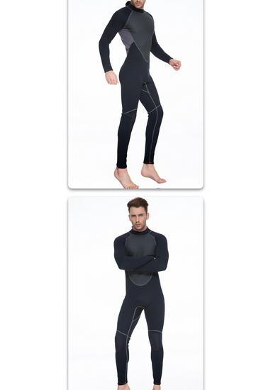 Muta Uomo Full Body Manica Lunga 3MM per Snorkeling, Raccolta di Conchiglie sulla Spiaggia, Soccorso, Windsurf o Surf - Spessa e Calda.
