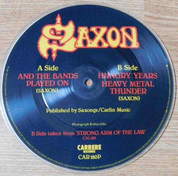 

7inch Record SAXON - And The Bands Played On CAR180P Carrere 1981 UK Rock Used