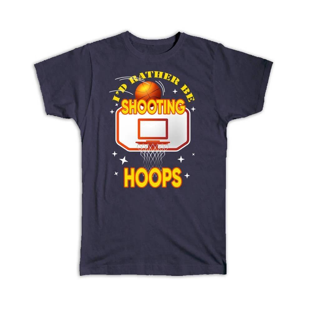 Подарочная футболка : Стреляющие Кольца Баскетбольная Команда Спортивная Лига Игрок Щит Сетка M