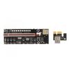 PCIE Riser Powered Adapter Card 6 Pin Compatible 1X 4X 8X 16X PCIE Interface Plug and Play USB Riser Powered Adapter Card