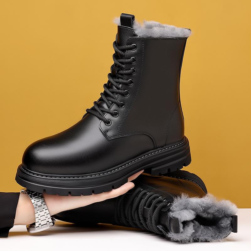 

Северо-восточные зимние ботинки мужские высокие зимние бархатные ботинки Мартина мужские зимние теплые утолщенные хлопковые ботинки шерстяные мужские ботинки 44 чёрный