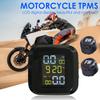 Wasserdichtes LCD-Reifendrucküberwachungssystem USB wiederaufladbar Einfache Installation Motorrad TPMS Persönliche Motorradteile
