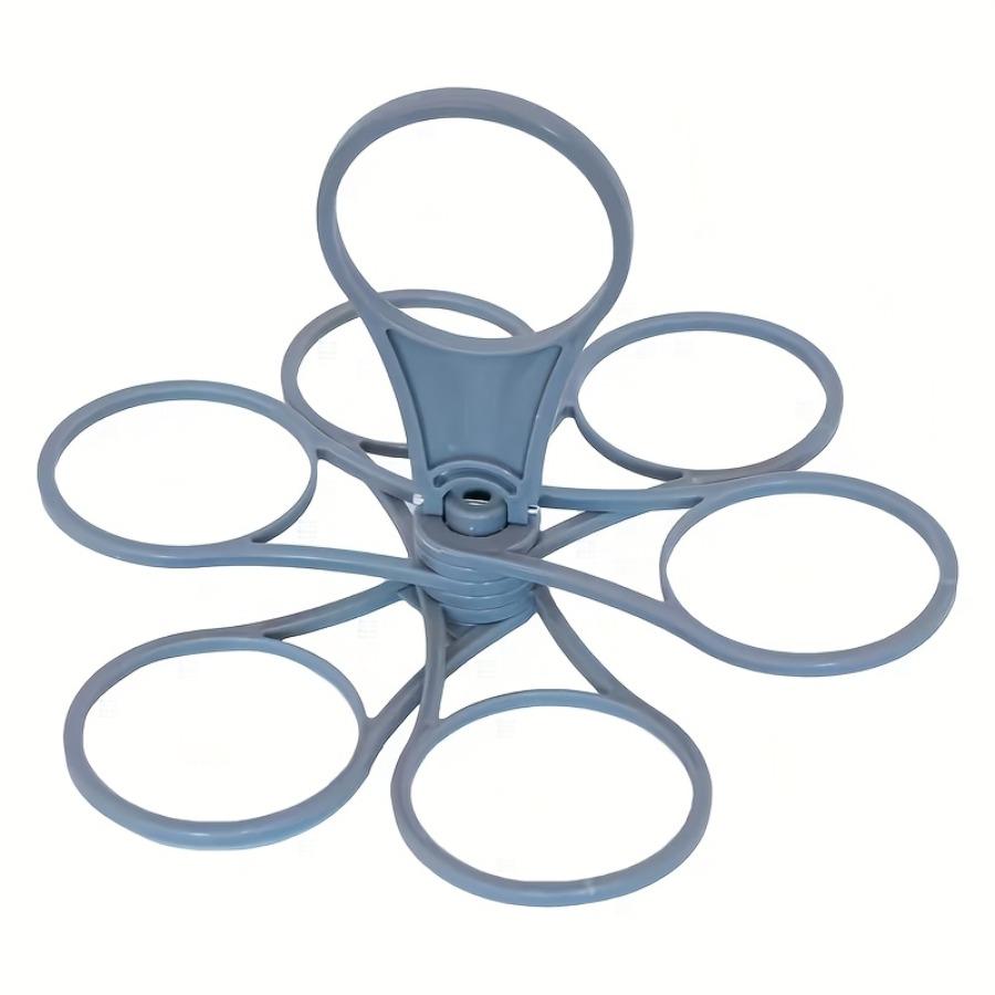 Set of 2 Coffee Cup Holders, Portable Rotating Party Cup Rack, Six-Cup Coffee Holder, Handheld Cocktail Rack - Creative Petal-Shaped Cup Lifter