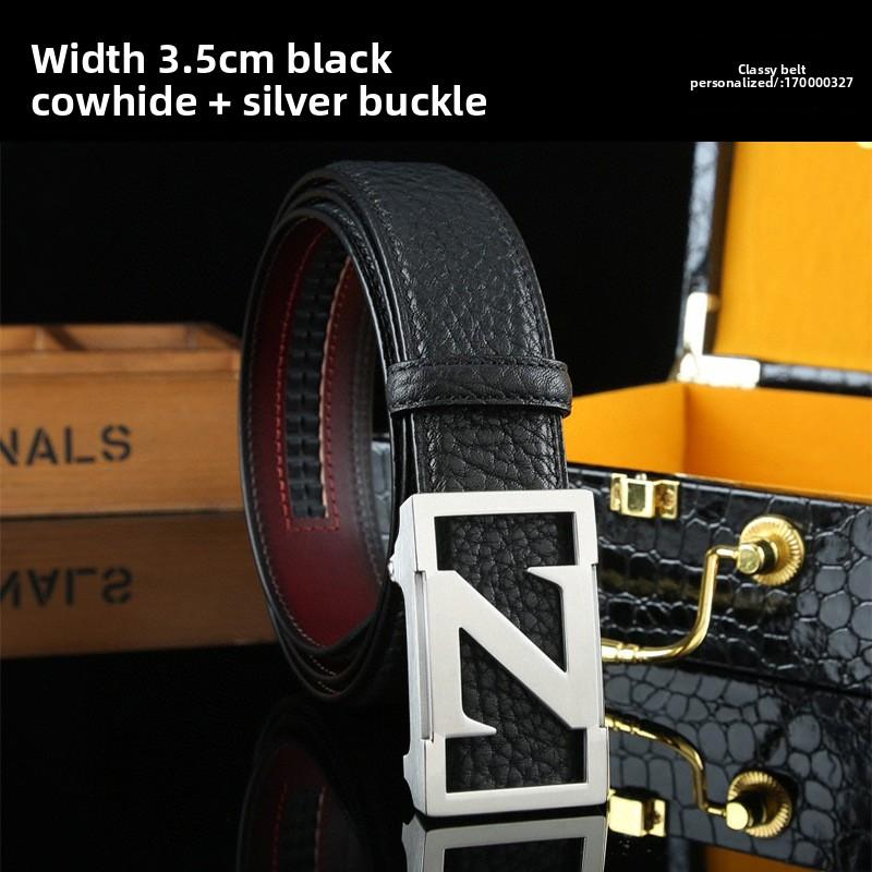 

Mary Belt men s genuine leather durable smooth buckle belt fashioneasiest for match 125cm