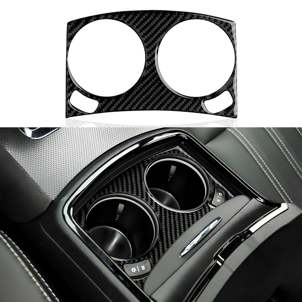 For Chrysler 300 (2011-2014) Car Center Console Gear Shift Panel Steering Wheel Cover Carbon Fiber Interior Sticker Accessories
