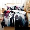 3D HD Printed Movie John Wick Bedding Sets John Wick Duvet Cover Bed Set Quilt Cover Pillowcase Comforter King Queen Size
