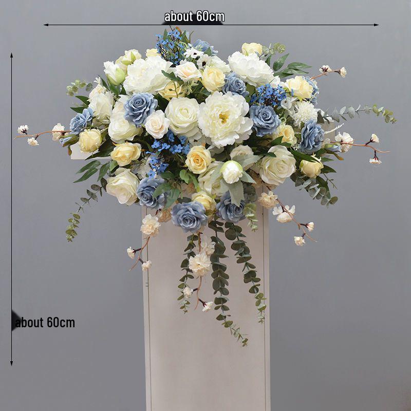 Luxury Business Podium Stand with Artificial Flower Decoration: Perfect for Speeches or Kindergarten Events