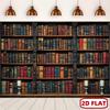 1Pcs Vintage Bookshelf Library Study Room Decoration Background School Backdrop Decorations For Photo Studio Photo Booth Party
