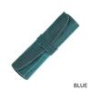 Vintage Genuine First Layer Cowhide Buckle Closure Minimalist Literary Pencil Bag Multifunctional Roll Leather Pen Pouch for
