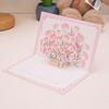 1PC Paper Postcard 3D Greeting Card Creative Roses Birthday Gift Card Sunflowers Bouquet Pop-Up Tulips