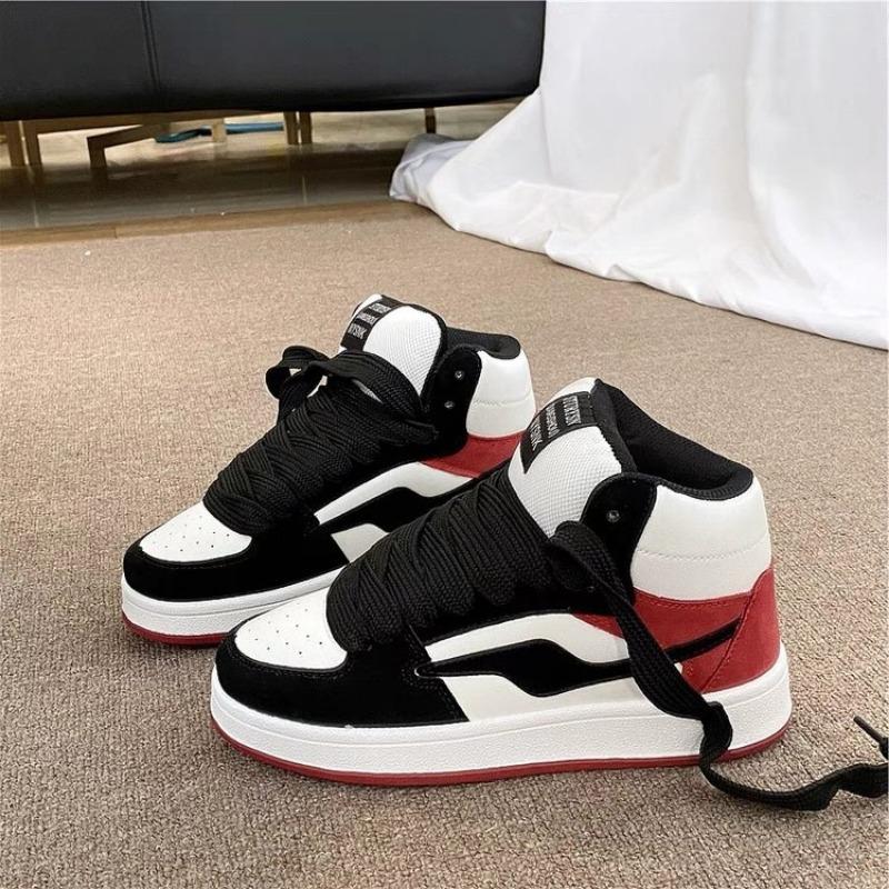 

Платформенные туфли на хлебной подошве, новый тренд цветовых сочетаний, повседневные высокие кеды в стиле ретро, универсальная модная спортивная обувь 40