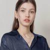 J.Lauren Oval Pearl Silver Necklace N01188