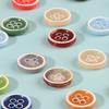 Boutons Urée Bord Brûlé Boutons de Chemise Colorés Boutons de Pull Ronds Vêtements Polyvalents Homme et Femme Accessoires Boutons de Chemise