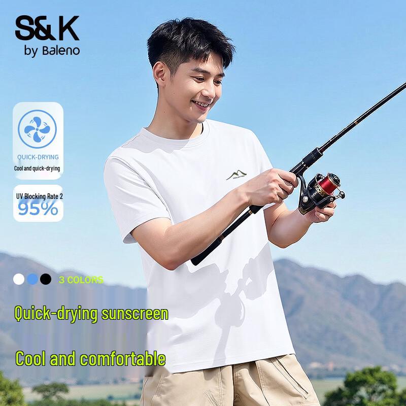 Baleno Men s S&K UPF50+ Cooling Short Sleeve T-Shirt 2XL