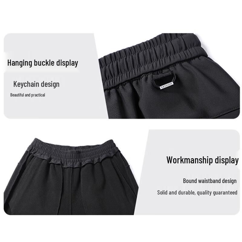 ROMON Men's Autumn/Winter Plush Straight-Leg Pants