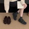 Inner Height-increasing Birkenstocks Women's Thick-soled Velvet Warm Cotton Shoes Winter Fluffy Shoes Outer Shoes