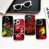 COOL H-HazbinS H-Hotels A-AlastorS   Phone Case For iPhone17,16,15,14,13,12,11 Plus,Pro Max Colored Silver Plated Inside Cover