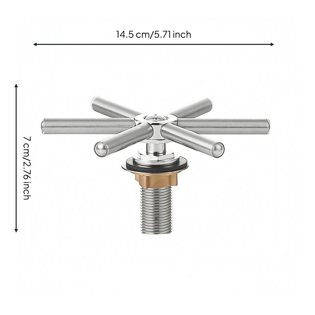 Sink Cup Rinser | High-Pressure, with six-spoke Spray Head, Quick,